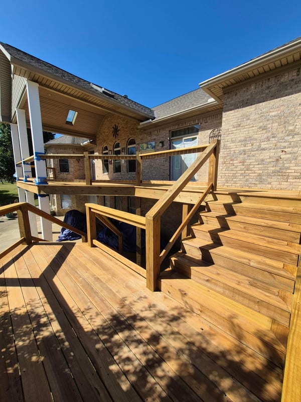 Wood deck replacement project — Louisville, KY