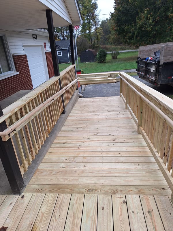 Elevated deck construction — Louisville and Southern Indiana